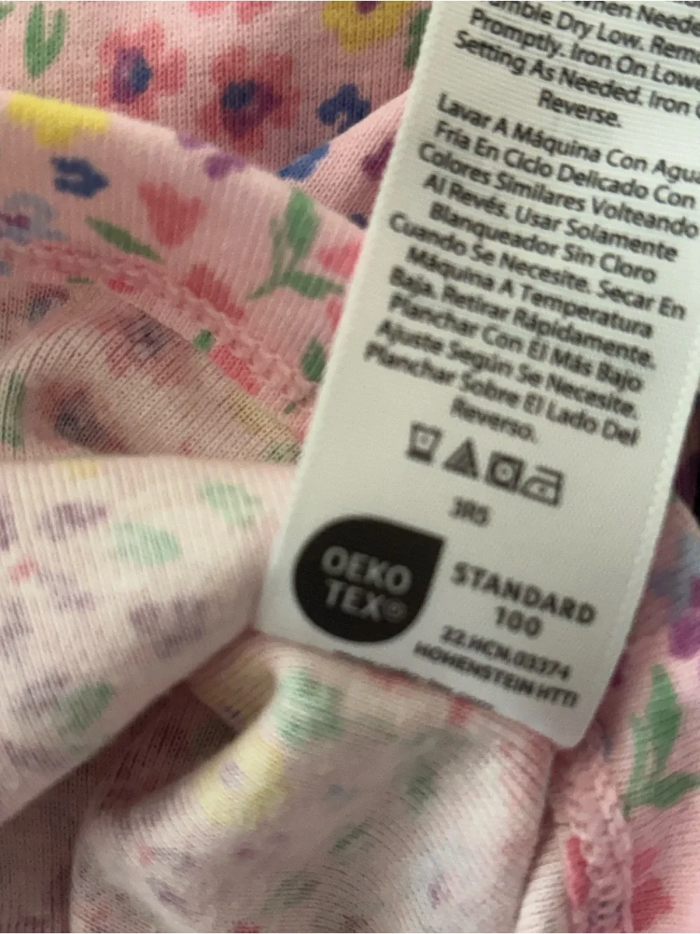 100% Cotton 12M Baby 2 Piece Long Sleeve Pajamas